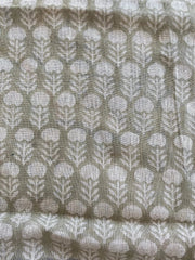 Thalor Block Print Handloom Linen Fabric